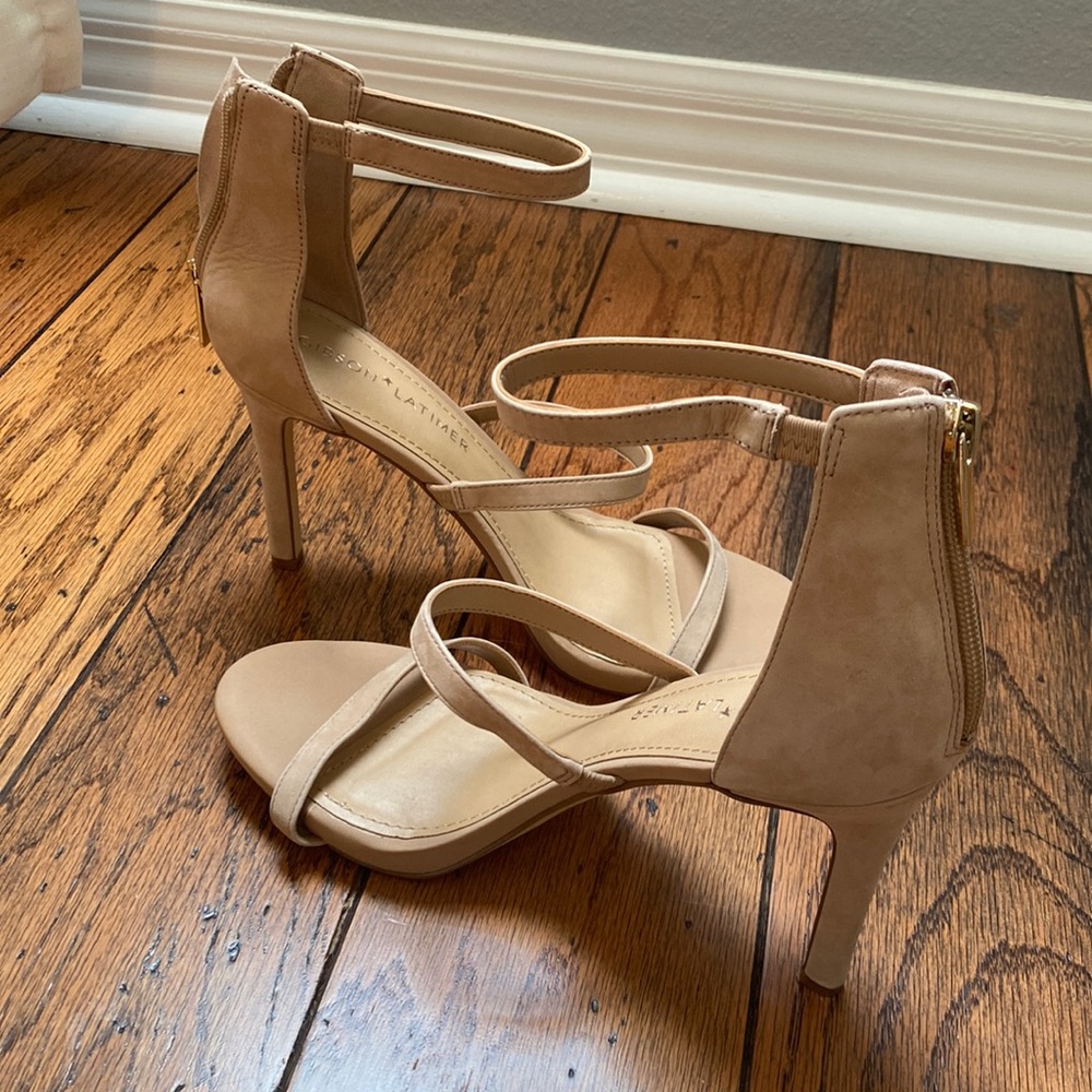 Nude Suede Stiletto’s
